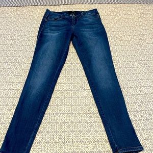 Dark denim skinny jeans